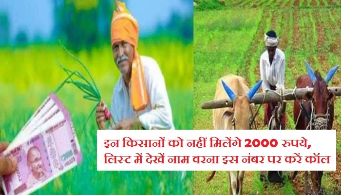 PM Kisan Yojana Update इन किसानों को नहीं मिलेंगे 2000 रुपये, लिस्‍ट में देखें नाम वरना इस नंबर पर करें कॉल