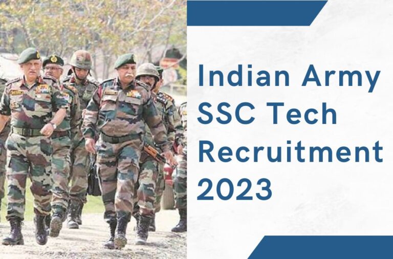 Indian Army SSC Tech Recruitment 2023 – इंडियन आर्मी एसएससी 61वें  पुरुष और 32वें महिला एसएससी नोटिफिकेशन जारी