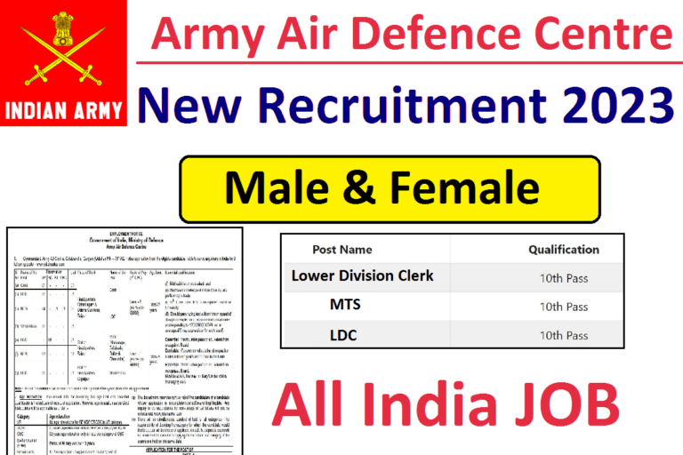 Indian Army Civilian Recruitment 2023 इंडियन आर्मी ग्रुप सी सिविलियन भर्ती का नोटिफिकेशन जारी