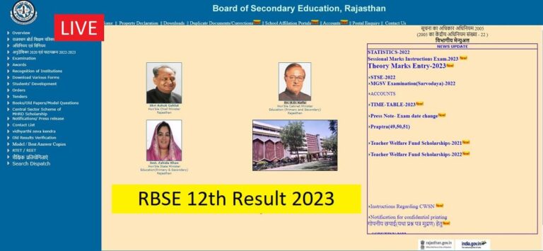 RBSE-12th-Result-2023